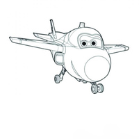 Desenho de Jerome Super Wings para colorir