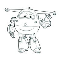 Desenho de Jett, personagem de Super Wings para colorir