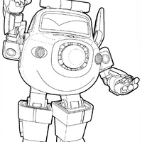 Desenho de Paul Super Wings para colorir