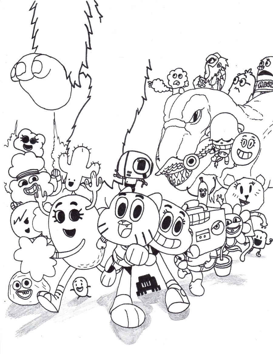 Desenho de Gumball para Colorir - Colorir.com