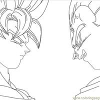 Desenho de Goku e Vegeta para colorir - Tudodesenhos