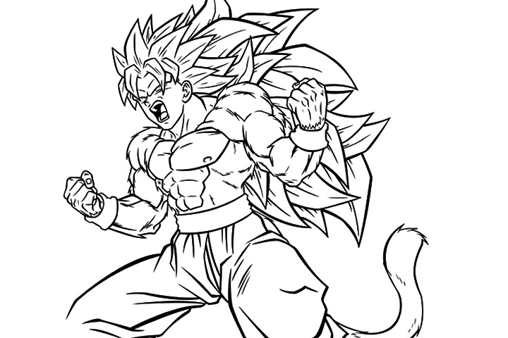 Desenhos de Goku para colorir e imprimir