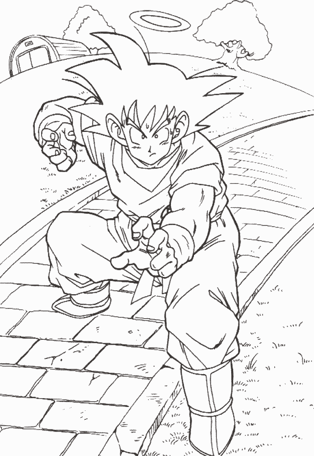 Desenho de Goku e Vegeta para colorir - Tudodesenhos