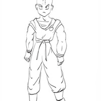 Desenho de Kurinin de Dragon Ball para colorir