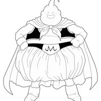 Desenho de Majin Buu para colorir