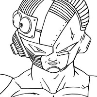 Desenho de Rosto de Freeza para colorir