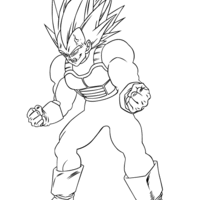 Desenho de Goku e Vegeta para colorir - Tudodesenhos