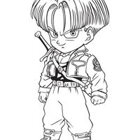 Desenho de Trunks pequeno para colorir