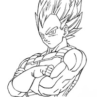 Desenho de Vegeta de Dragon Ball para colorir