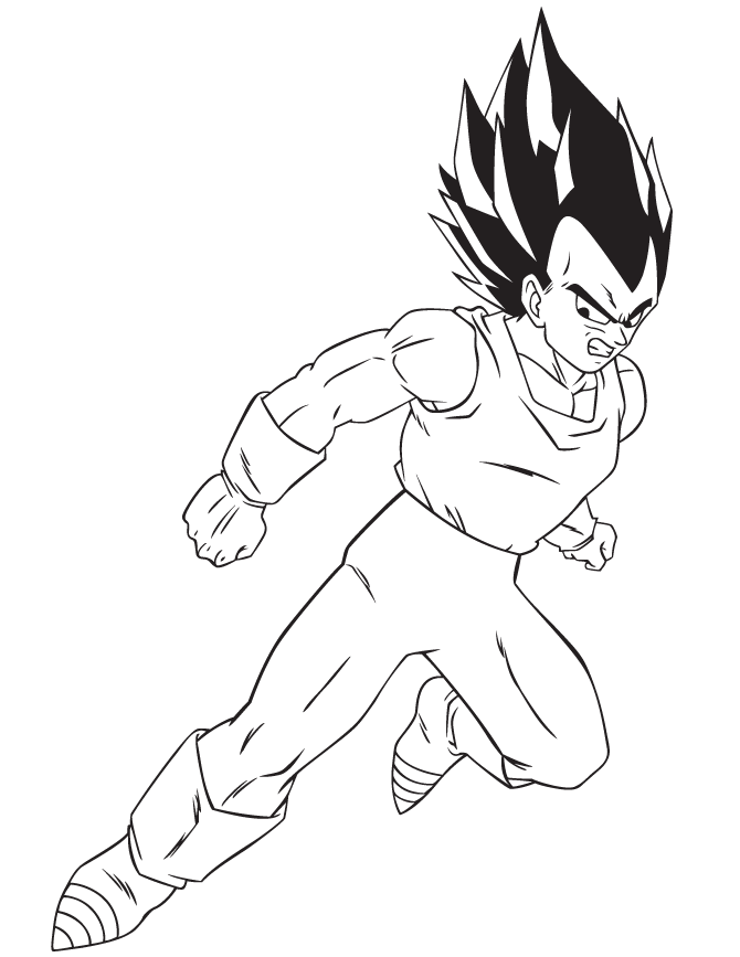 Desenho de Vegeta para colorir - Tudodesenhos