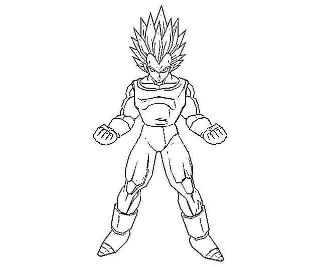 Desenho de Vegeta para colorir - Tudodesenhos