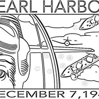 Desenho de Pearl Harbor para colorir