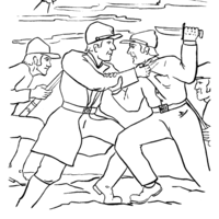 Desenho de Segunda Guerra Mundial para colorir