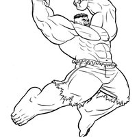 Desenho de Raiva do Hulk para colorir