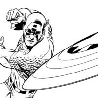 Desenho de Capitão América Marvel para colorir
