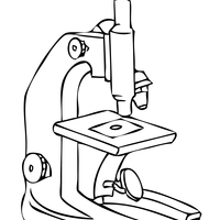 Desenho de Microscópio para colorir