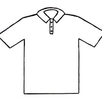 Desenho de Camisa polo para colorir