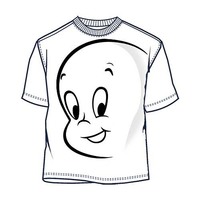 Desenho de Camiseta do Gasparzinho para colorir