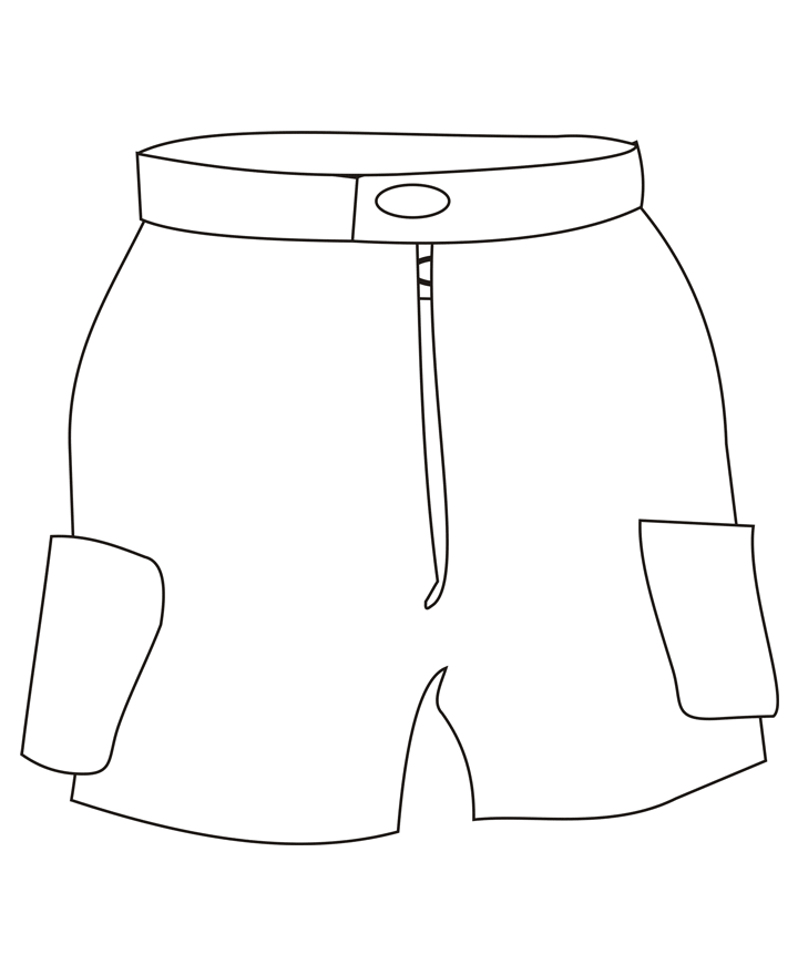 Desenho de Short de menino para colorir Tudodesenhos