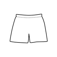 Desenho de Short para colorir