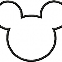 Desenho de Molde da cara da Minnie para colorir