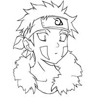 Desenho de Kiba Inuzuka para colorir