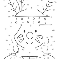 Desenho de Ligar números - Índio para colorir