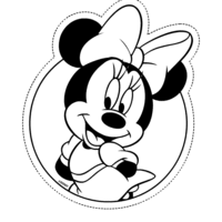 Desenho de Minnie Mouse para colorir