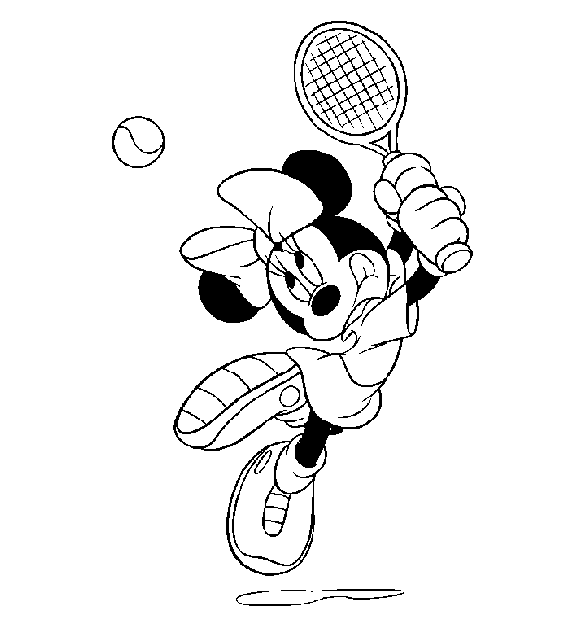 Minnie jogando tenis