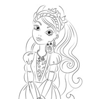 Desenho de Ashlynn Ella para colorir