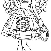 Desenho de Blondie Lockes para colorir