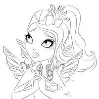 Desenho de Faybelle Thorn de Ever After High para colorir