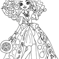 Desenho de Madeline Hatter de Ever After High para colorir