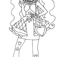 Desenho de Lizzie Hearts para colorir