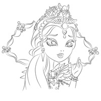 Pintar desenho da Ever After High - Jogos para Meninas