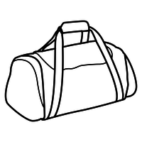 Desenho de Bolsa de viagem para colorir