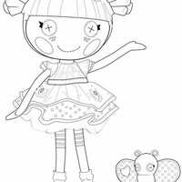 Desenho de Blossom de Lalaloopsy para colorir