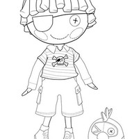 Desenho de Patch de Lalaloopsy para colorir