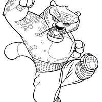 Desenho de Tai Lung para colorir