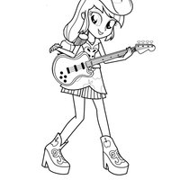 Desenho de Personagem de As Dazzlings para colorir