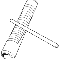 Desenho de Reco-reco para colorir