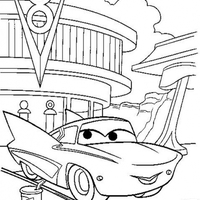 Desenho de Flo de Carros para colorir