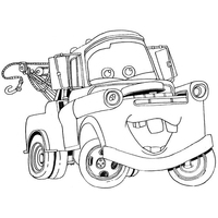 Desenho de Mater de Cars para colorir