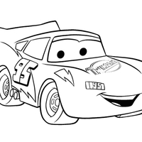 Desenho de Relâmpago McQueen número 95 para colorir
