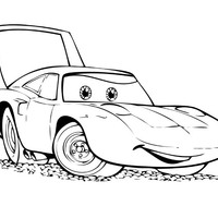Desenho de Relâmpago McQueen para colorir