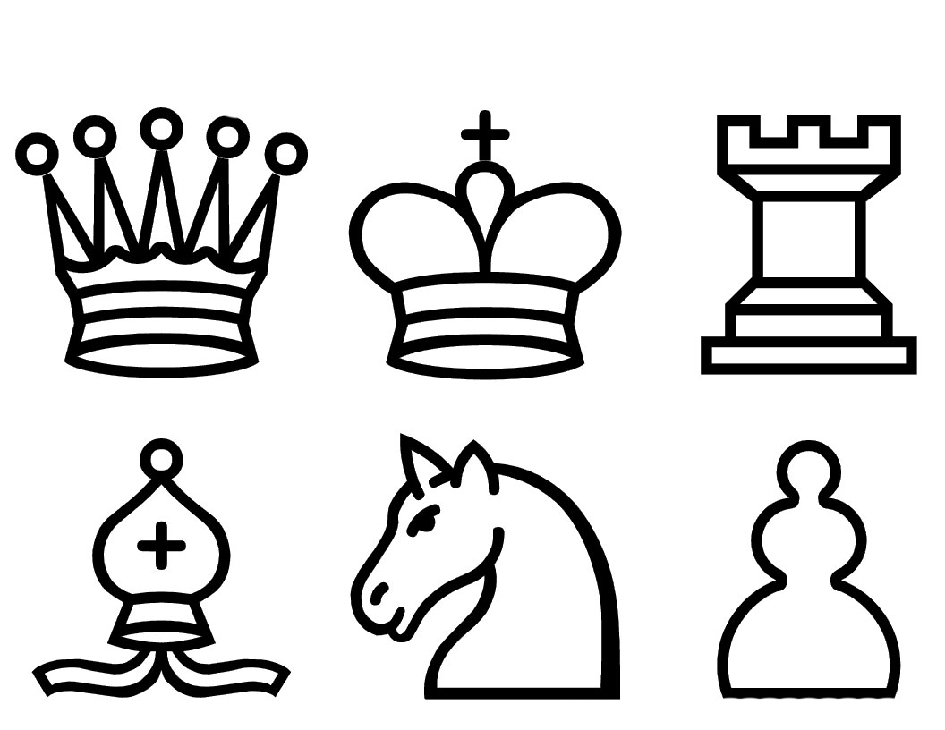 Desenho de Peões do xadrez para colorir - Tudodesenhos