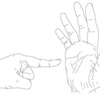 Desenho de Leitura das linhas das mãos para colorir