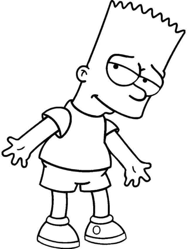 fotos do bart para desenhar