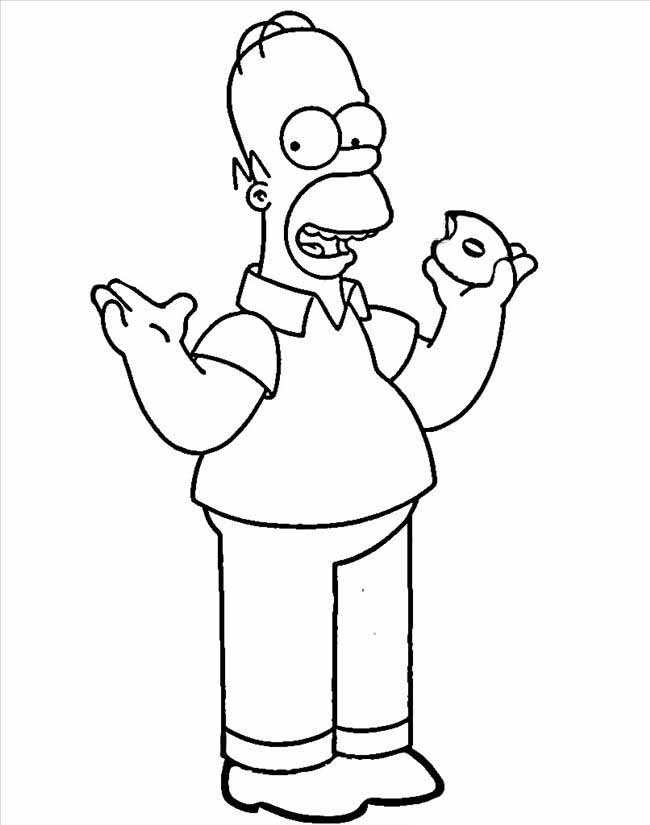Homer simpson e donut