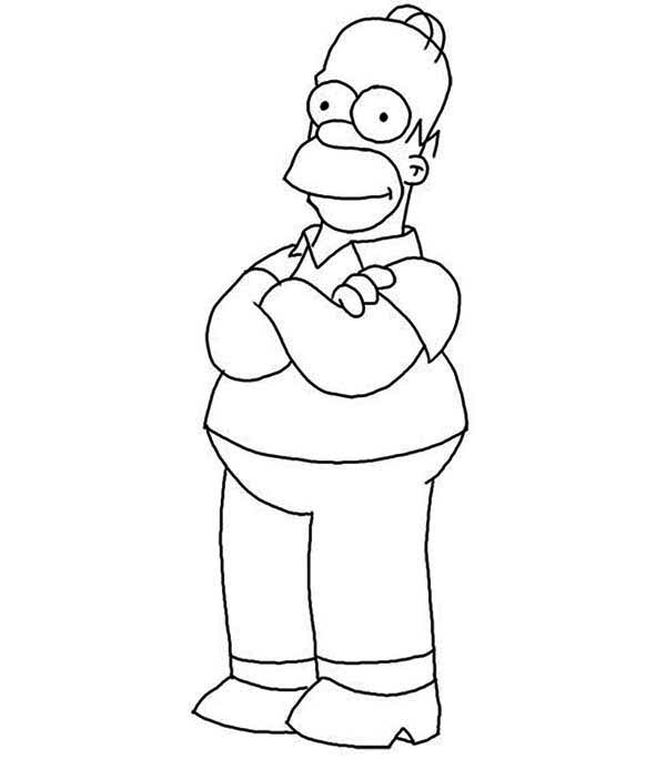 Desenho de Homer Simpson para colorir - Tudodesenhos